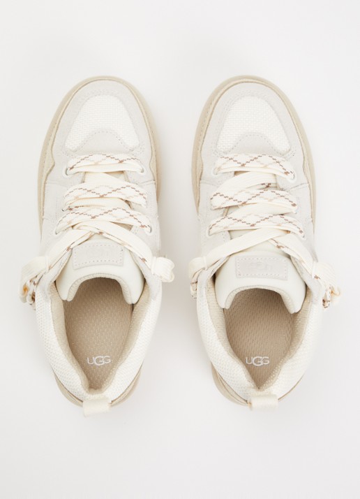 UGG Lo Lowmel sneaker van suède met mesh details - detail 3 beige