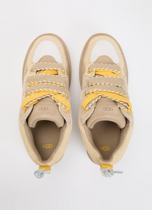UGG Lowmel Biarritz sneaker van suède  - detail 3 lichtbruin