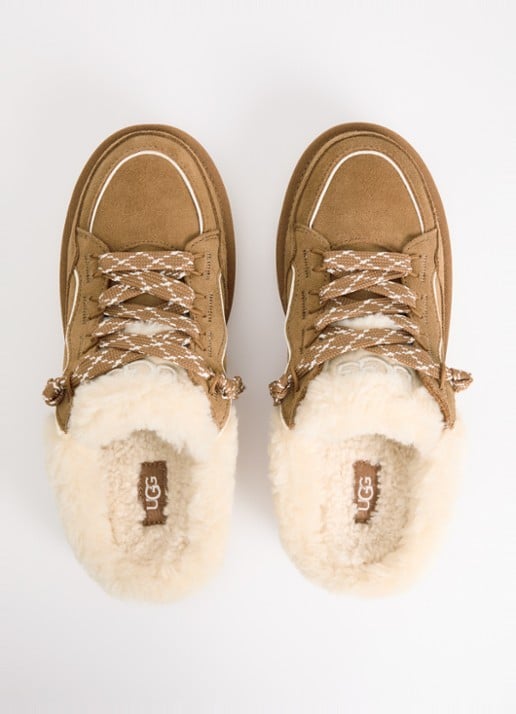 UGG Lowmel muiltje van suède - detail 3 camel