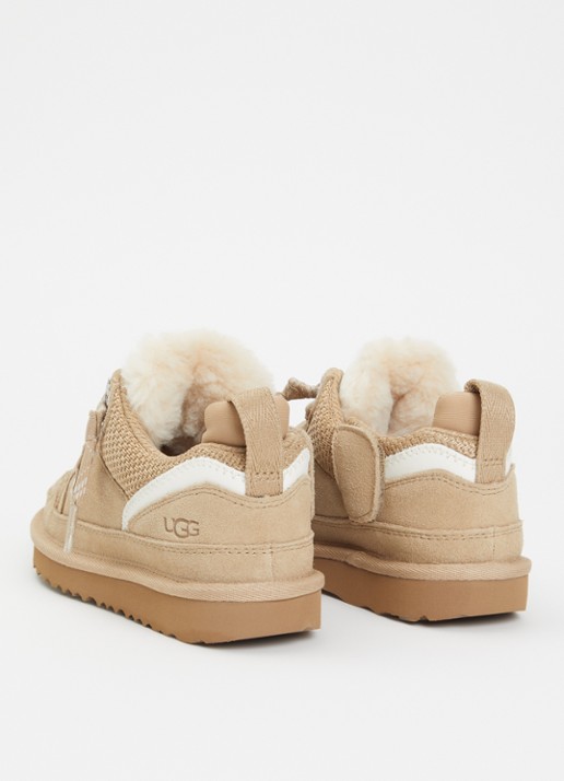 UGG Lowmel sneaker met suède details - achterkant 7 donkerbeige