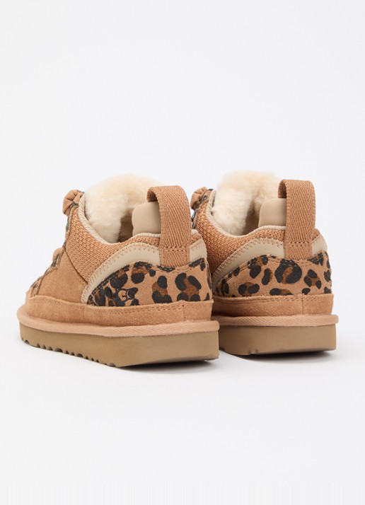 UGG Lowmel sneaker met suède details - achterkant lichtbruin