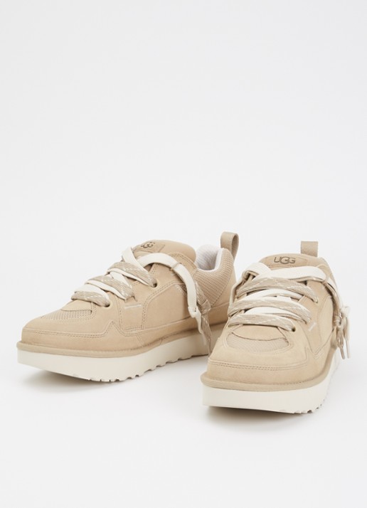 UGG Lowmel sneaker met suède details - detail 3 beige