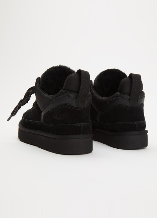 UGG Lowmel sneaker met suède details - achterkant zwart