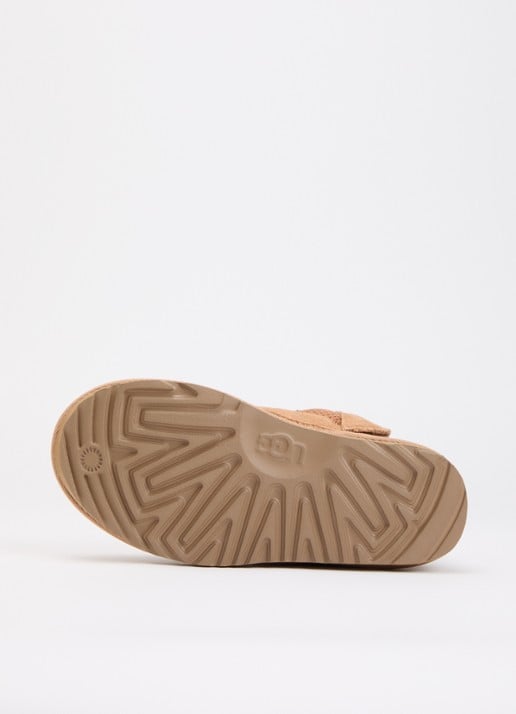 UGG Lowmel Spotted sneaker van suède met panterprint - detail 2 beige