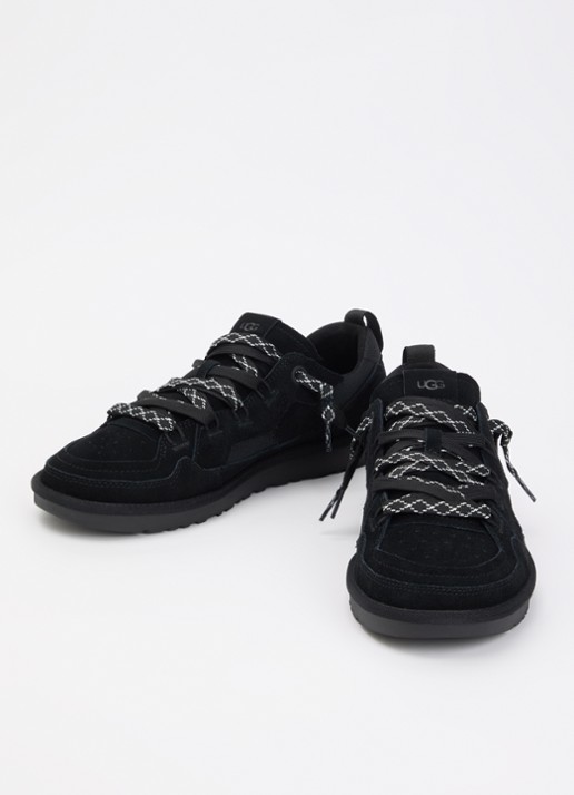 UGG Minimel sneaker met suède details - detail zwart