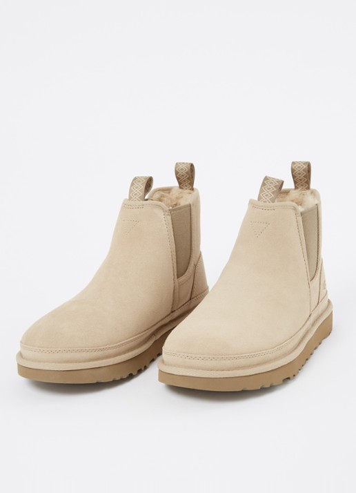 UGG Neumel chelsea boot van suède - detail 2 beige