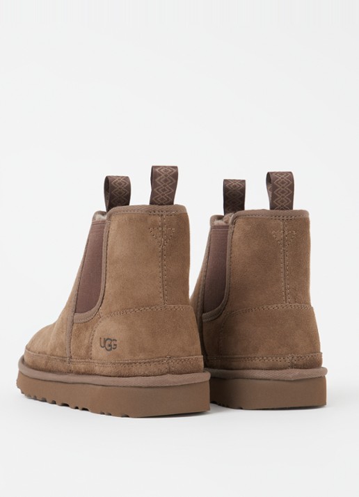 UGG Neumel chelsea boot van suède - detail 2 donkerbruin