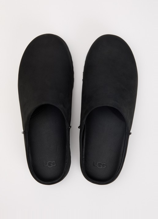 UGG Otzo muiltje van leer - detail 3 zwart