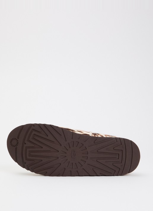 UGG Otzo Western muiltje van leer met ponyhair - detail 3 gebroken wit