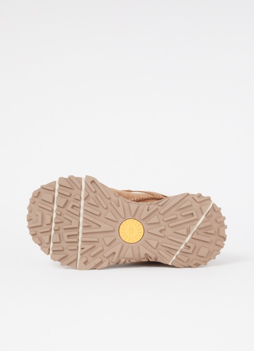 UGG Retrofl sneaker van suède met mesh details - detail 4 lichtbruin