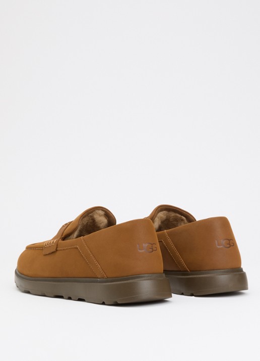 UGG Shep loafer van nubuck - achterkant 4 kastanjebruin