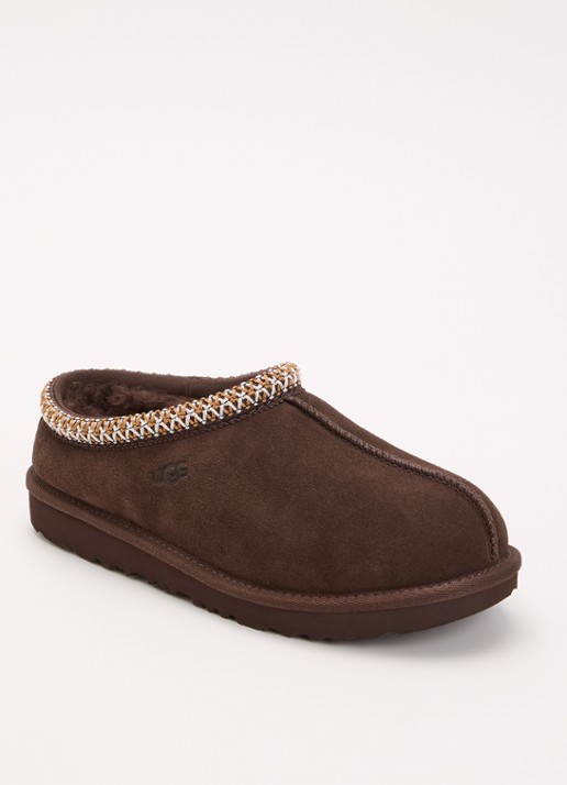 UGG Tasman II instapper van suède - voorkant donkerbruin