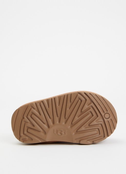 UGG Tasman II Spotted instapper van suède met panterprint - detail 3 camel