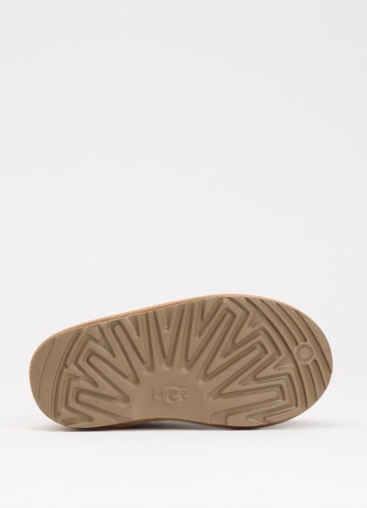 UGG Tasman II Spotted instapper van suède met panterprint - detail 4 camel