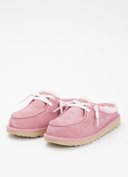 UGG Tasman instapper van suède - voorkant 4 roze