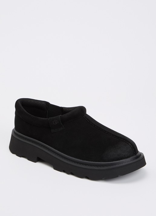 UGG Tasman Lug instapper van suède - voorkant 4 zwart