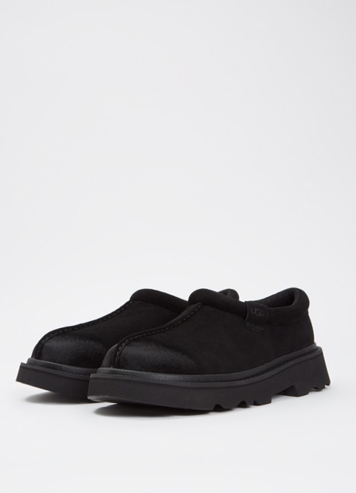 UGG Tasman Lug instappers van suède - detail 2 zwart