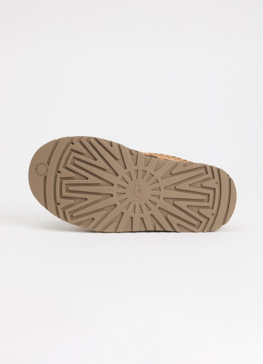 UGG Tazz instapper van suède met panterprint - detail 4 camel