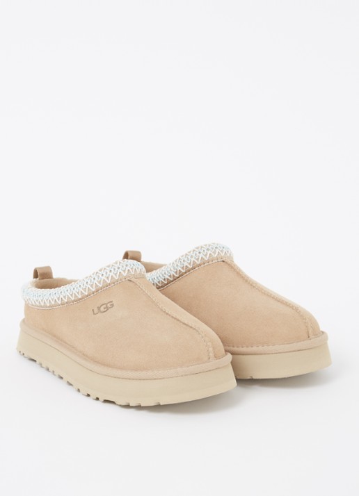 UGG Tazz instapper van suède - voorkant 3 zand