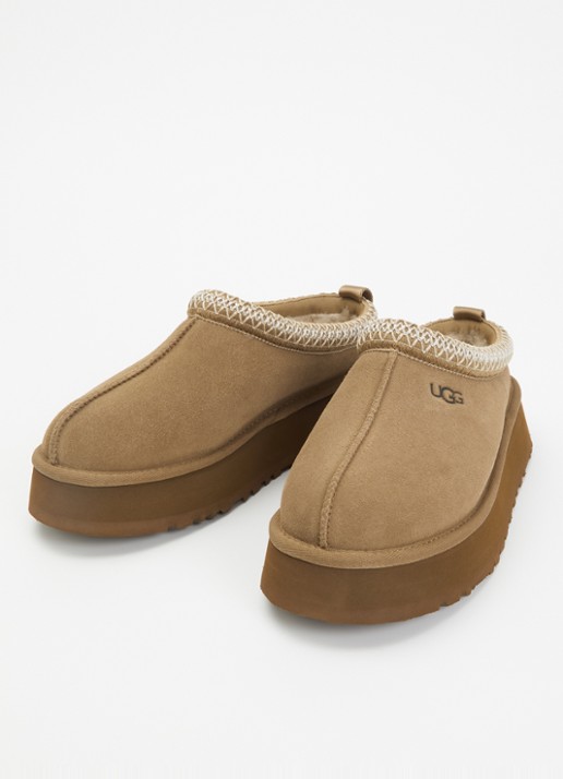 UGG Tazz ll instapper van suède met plateauzool - detail 3 lichtbruin