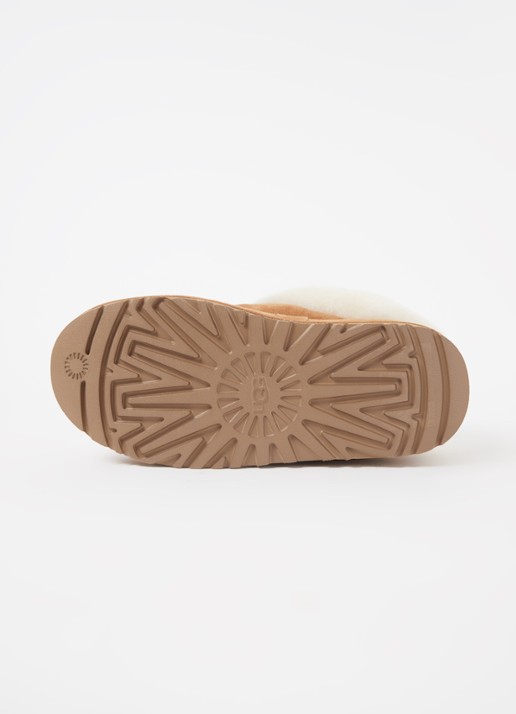 UGG Tazzlita instapper van suède met schapenvacht - detail 5 camel
