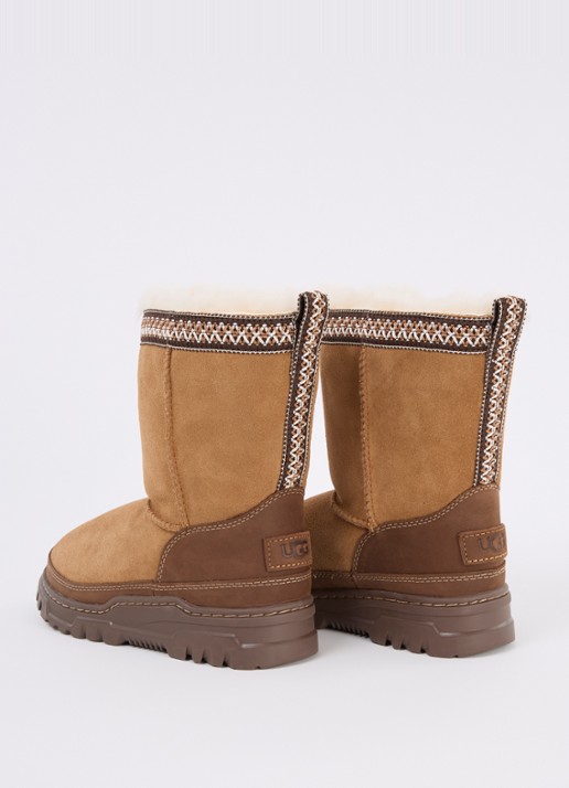UGG Trailgazer laars van suède met details van leer - achterkant 4 bruin