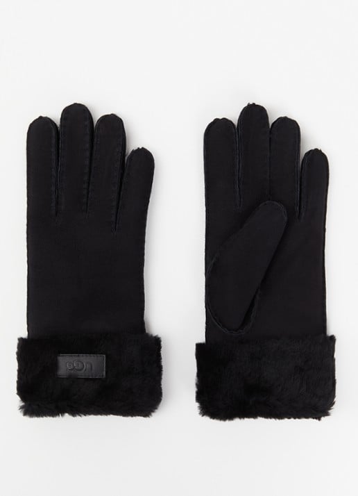 UGG Turn Cuff handschoenen van suède met schapenvacht