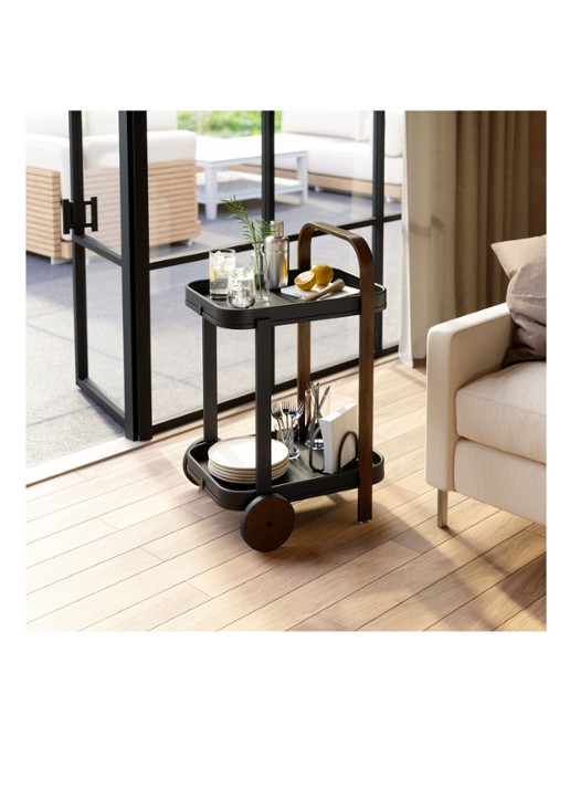 Umbra Bellwood serveertrolley 80 cm - achterkant 7 zwart