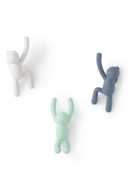 Umbra Buddy haken set van 3 - voorkant 4 mint