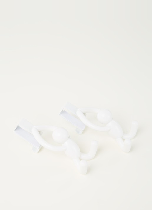 Umbra Buddy kasthaak set van 2 - detail wit