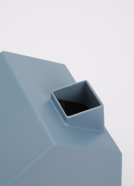Umbra Casa tissuebox 13 x 13 cm - voorkant 2 staalblauw
