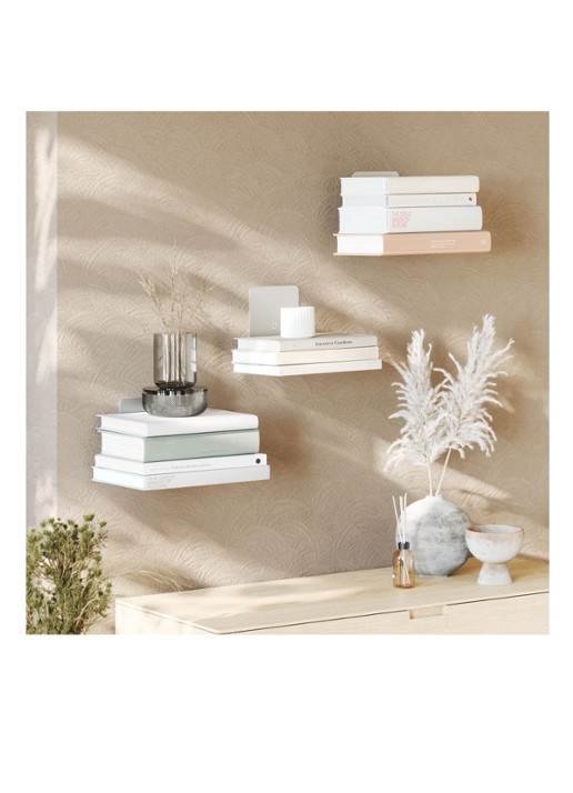 Umbra Conceal wandelement set van 3 - detail zilver