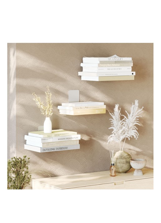Umbra Conceal zwevende boekenplank in 3-pack - detail 3 zilver