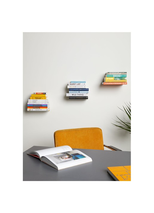 Umbra Conceal zwevende boekenplank in 3-pack - detail 4 zilver