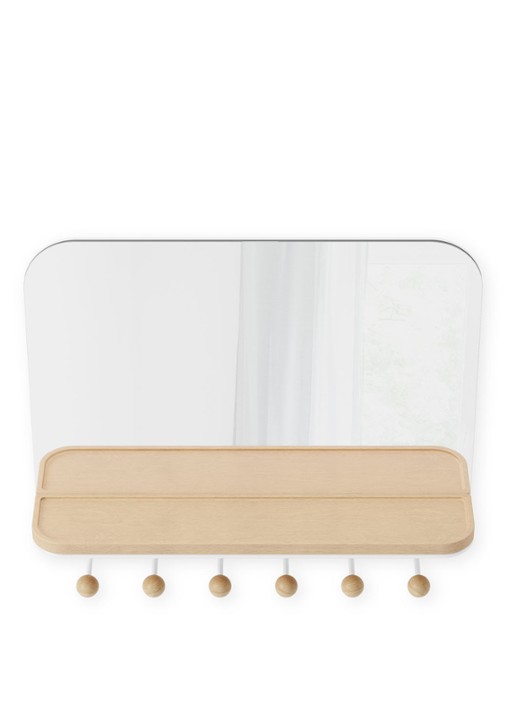 Umbra Estique wandspiegel met haken - detail 5 wit