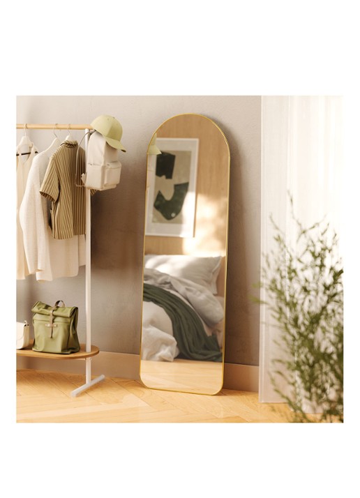 Umbra Hubba Arched staande spiegel - voorkant 3 goud