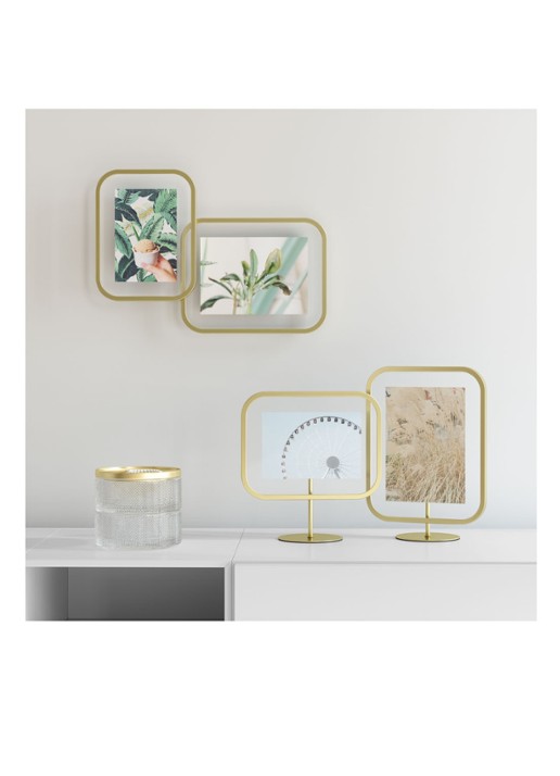 Umbra Infinity Sqround fotolijst 10 x 15 cm - voorkant 2 goud