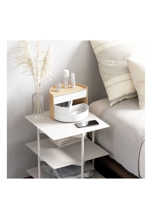 Umbra Moona opbergbox 27,4 cm  - voorkant 2 lichtbruin