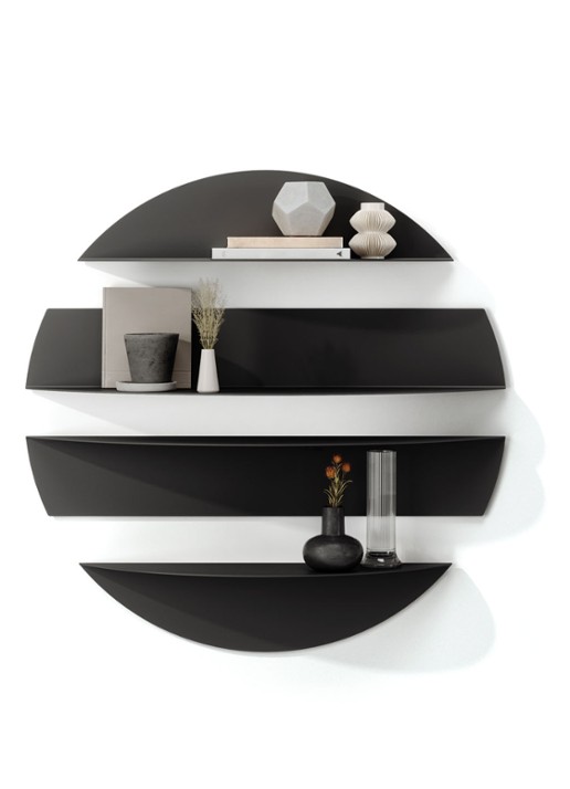 Umbra Solis wandplank set van 4  - detail 2 zwart