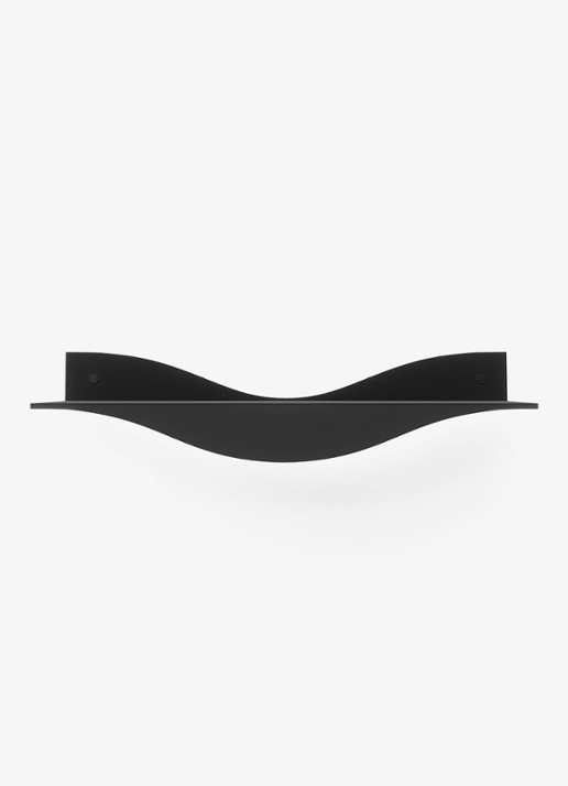 Umbra Surf wandplank set van 2 - detail 6 zwart