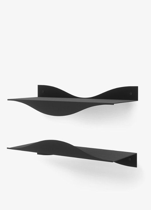 Umbra Surf wandplank set van 2 - detail 8 zwart