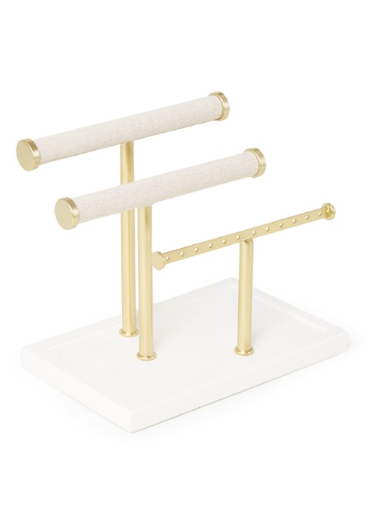 Umbra Trigem sieradenhouder 12 cm - voorkant goud