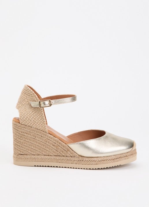 Unisa Castilla sleehak van leer met metallic finish