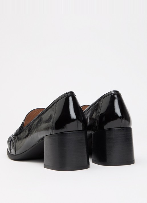 Unisa Leavit loafer van lakleer - achterkant 4 zwart
