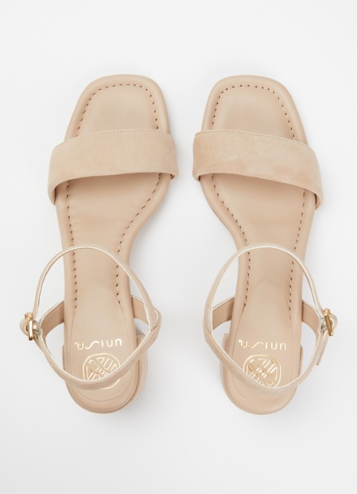 Unisa Sandalette van suède - detail 5 beige