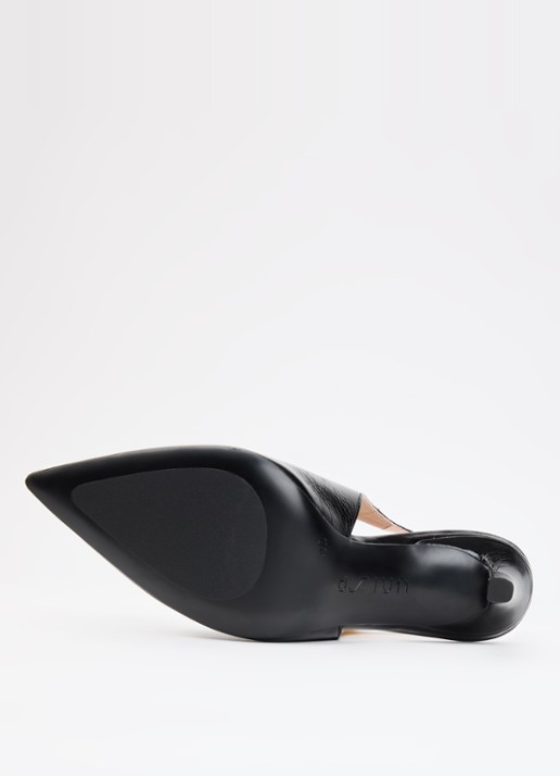 Unisa Tabar slingback leer - detail 4 zwart