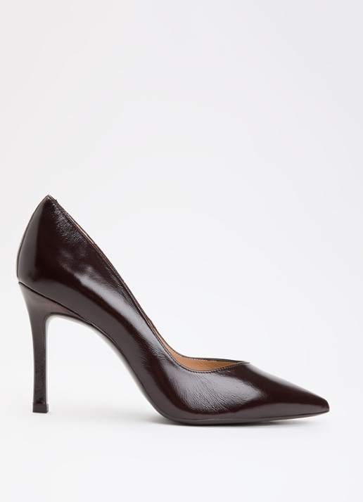 Unisa Teresa pump van leer met lakfinish