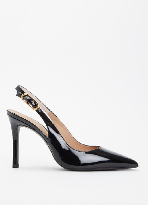 Unisa Terza slingback van leer met lakfinish