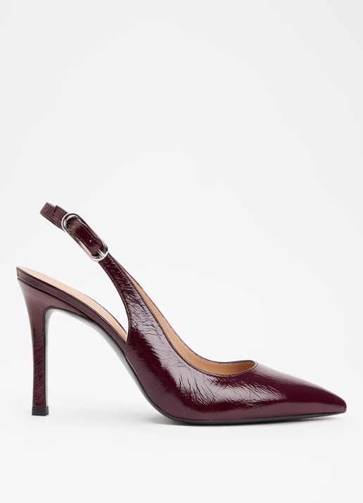 Unisa Terza slingback van leer met lakfinish