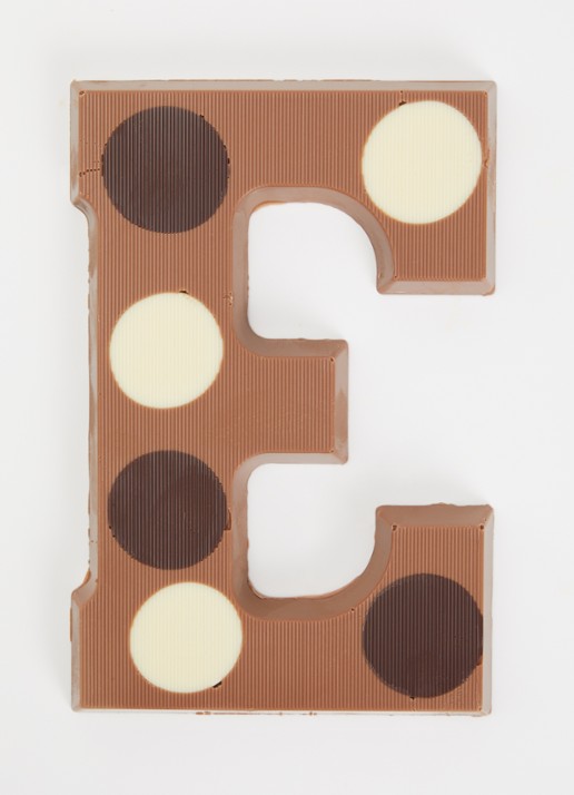 Urban Cacao Melk chocoladeletter gevlekt 200 gram - voorkant 2 e